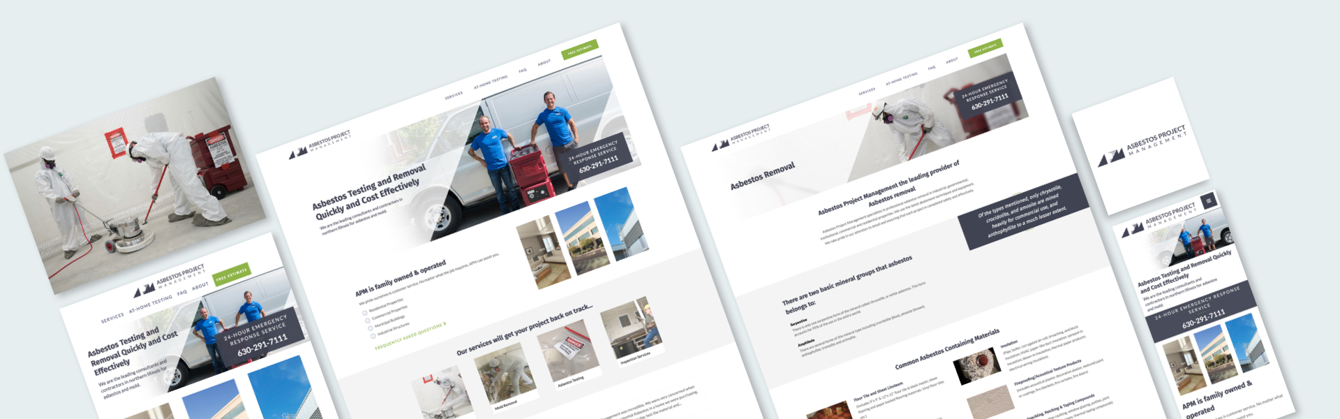 Asbestos Project Management Website Design Marketing